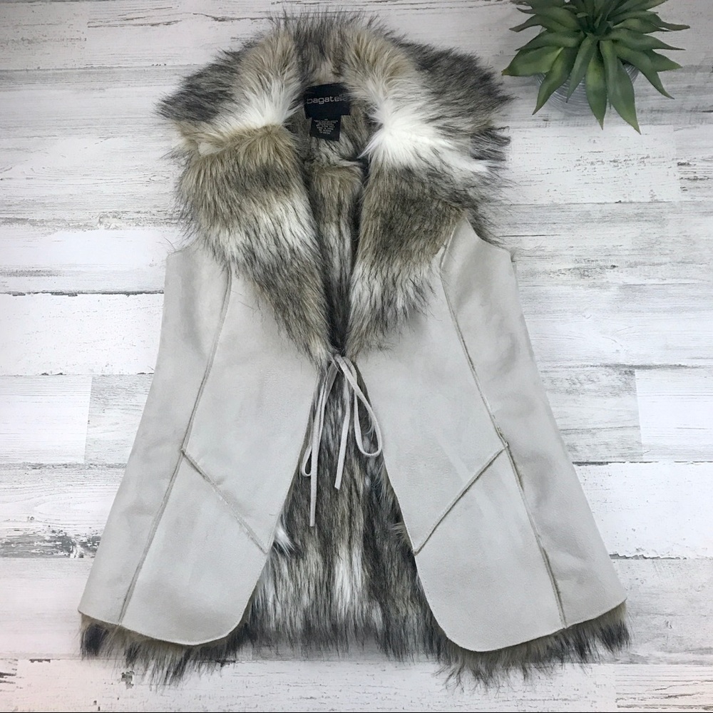 Faux fur vest